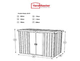 YARDMASTER Pent Metal Shed 84PZ