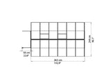 PALRAM Bella Greenhouses Alloy Frame, Poly-carbonate 6mm Panels
