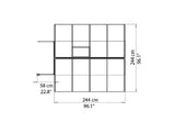 PALRAM Bella Greenhouses Alloy Frame, Poly-carbonate 6mm Panels
