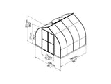 PALRAM Bella Greenhouses Alloy Frame, Poly-carbonate 6mm Panels