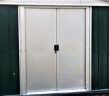 YARDMASTER The NO1 Emerald Deluxe Apex Metal Garden Shed Size 6'8"Wide x 4'6"Deep