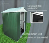 YARDMASTER The NO1 Emerald Deluxe Apex Metal Garden Shed Size 6'8"Wide x 4'6"Deep