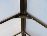 PALRAM Glory Premium Greenhouses Alloy Frame, Poly-carbonate Panels