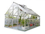 PALRAM Balance Poly-carbonate Greenhouse in Silver - 8ft Wide x 12ft Depth