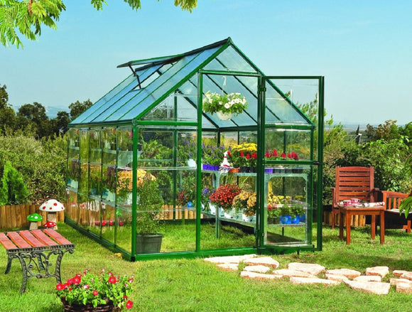 PALRAM Hybrid Green Greenhouses Alloy Frame Poly-carbonate Panels