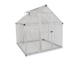 PALRAM Hybrid Silver Greenhouses Alloy Frame Poly-carbonate Panels