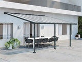 PALRAM "OLYMPIA" 100% UV Protected Patio Cover in Grey