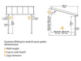 PALRAM "OLYMPIA" 100% UV Protected Patio Cover in White