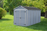 PALRAM SkyLight Grey Plastic Garden Shed's with Built in Anti-Slip Floor