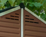 PALRAM SkyLight Amber Plastic Garden Sheds