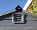 PALRAM SkyLight Grey Plastic Garden Shed's with Built in Anti-Slip Floor