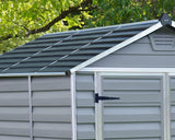 PALRAM SkyLight Grey Plastic Garden Shed's with Built in Anti-Slip Floor