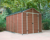 PALRAM SkyLight Amber Plastic Garden Sheds