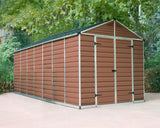 PALRAM SkyLight Amber Plastic Garden Sheds