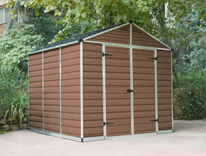 PALRAM SkyLight Amber Plastic Garden Sheds