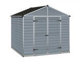 PALRAM SkyLight Grey Plastic Garden Sheds