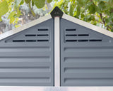 PALRAM SkyLight Grey Plastic Garden Sheds