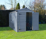 PALRAM SkyLight Grey Plastic Garden Sheds