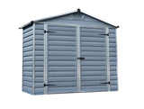 PALRAM SkyLight Grey Plastic Garden Shed's with Built in Anti-Slip Floor