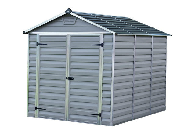 PALRAM SkyLight Grey Plastic Garden Sheds