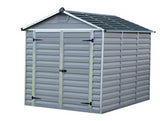 PALRAM SkyLight Grey Plastic Garden Sheds