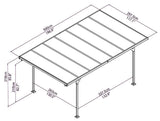 PALRAM "VERONA" 5000 Carport - Attractive Durable Multi Purpose Cover