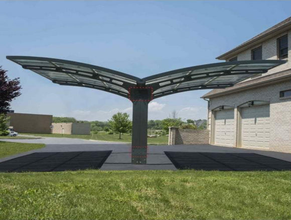 PALRAM Arizona Double Carport Wave