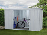 YARDMASTER Pent Metal Garden Shed 104PZ